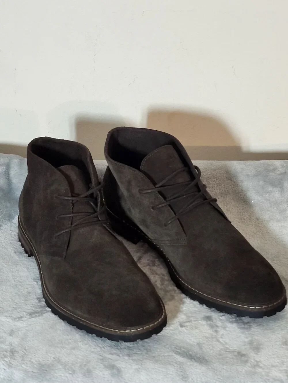 ALDO Macklay Suede Lace-Up  Chukka Boots Size :13 Color :Dark Brown